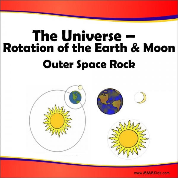 The Universe - Rotation Of Earth & Moon -- Outer Space Rock